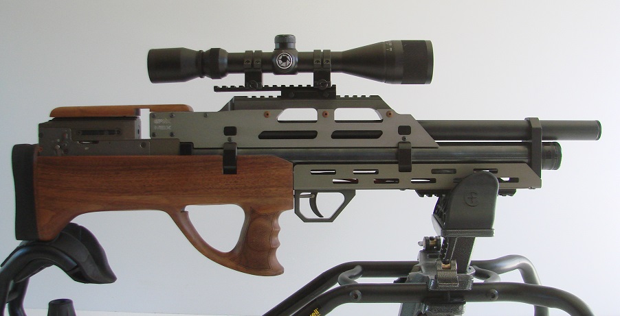 Evanix Max Full Auto Bullpup in .25 caliber Walnut