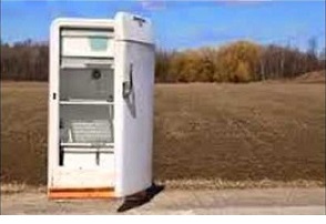 Refrigerator removal service in Santa Rosa, Petaluma, Sebastopol, Rohnert Park, CA. 